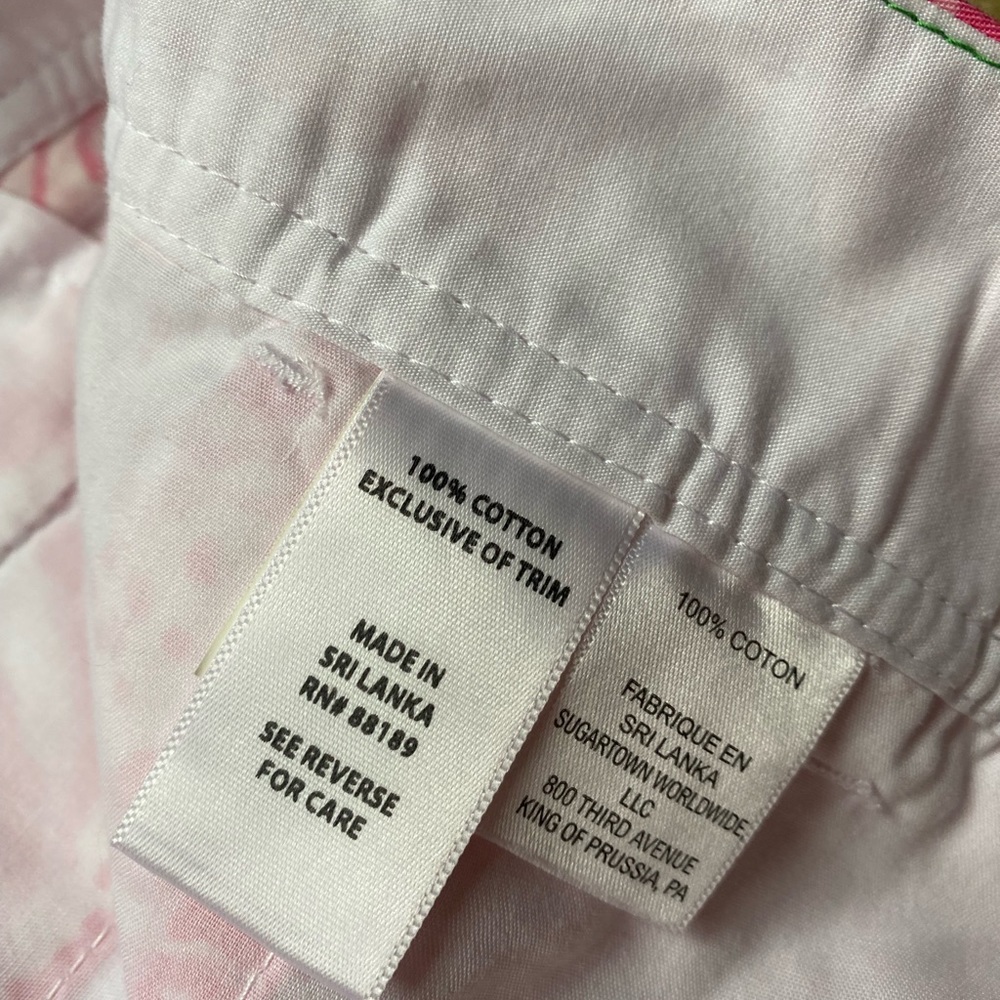 EUC worn once! Lilly Pulitzer White-Get Spotted Pink& White Lion Callahan shorts - Picture 3 of 8